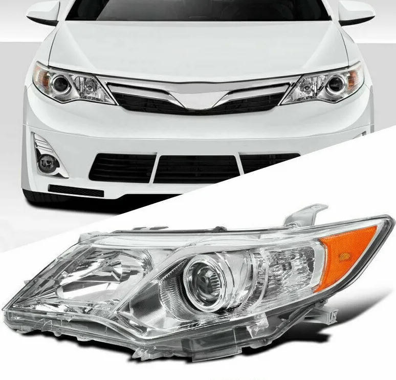 Apply To Fit Headlight  For Toyota  Camry 2012 2014  Headlamp Chrome Housing