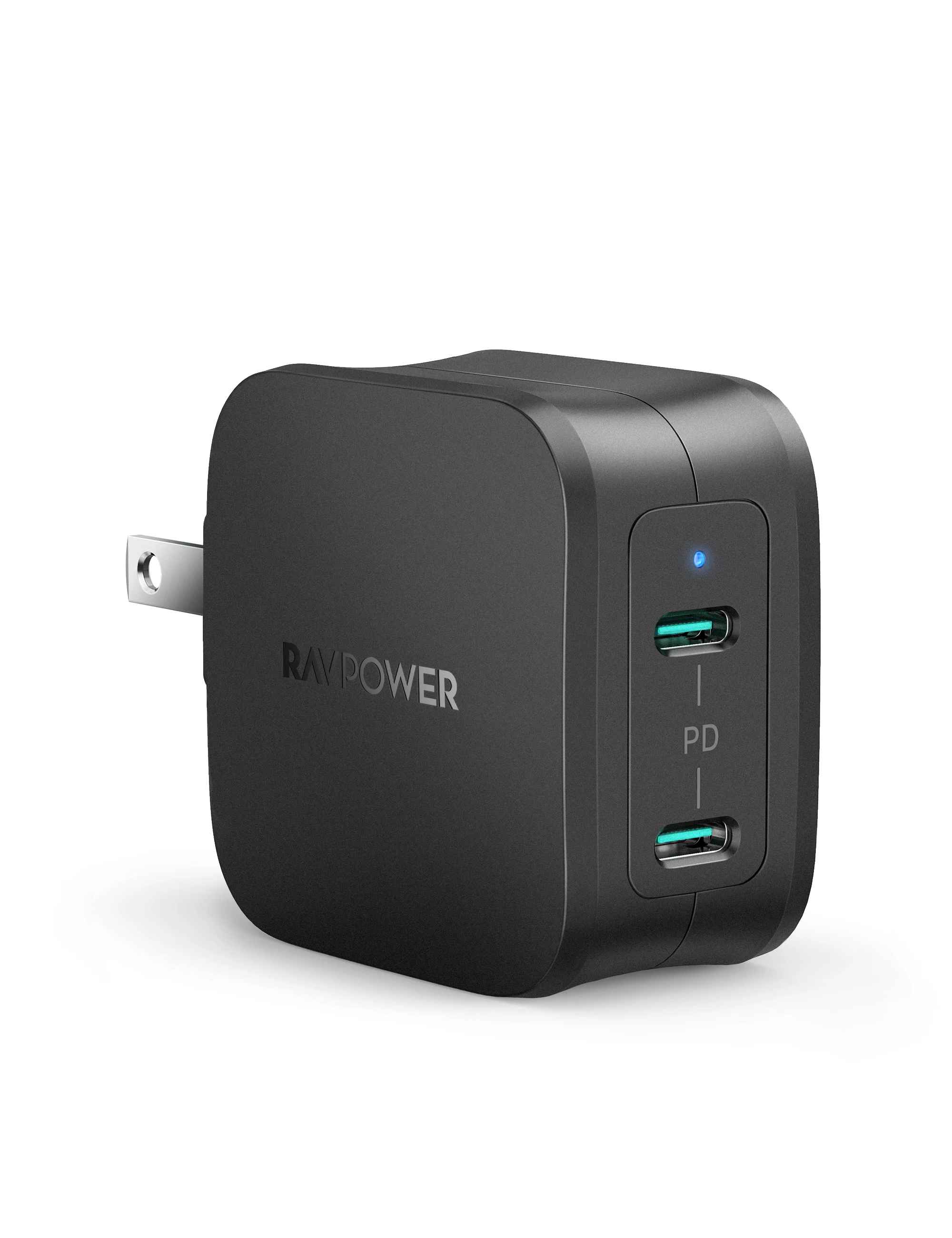 RAVPower latestdual type-c 40W multi-function charger is suitable for all kinds of mobile phone charger battery power supplies