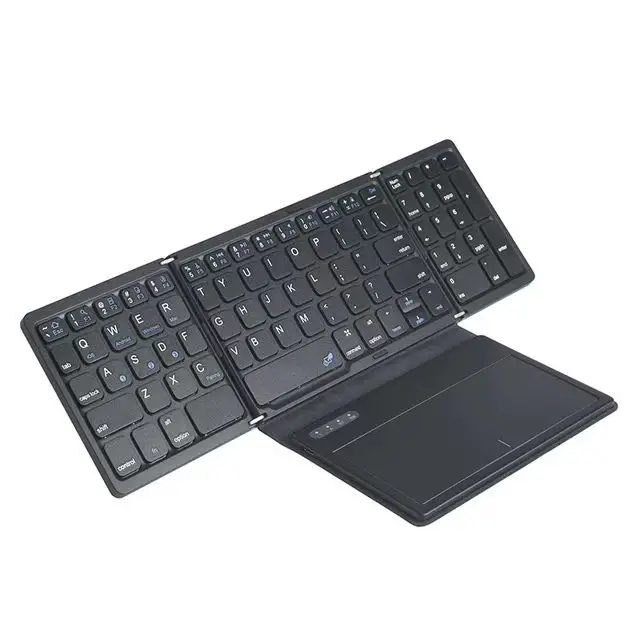 Yapears 2023 New Design Foldable Keypad Wireless Blue Tooth Touchpad Keyboard For IOS Android Fit For Ipad Mac Tablet