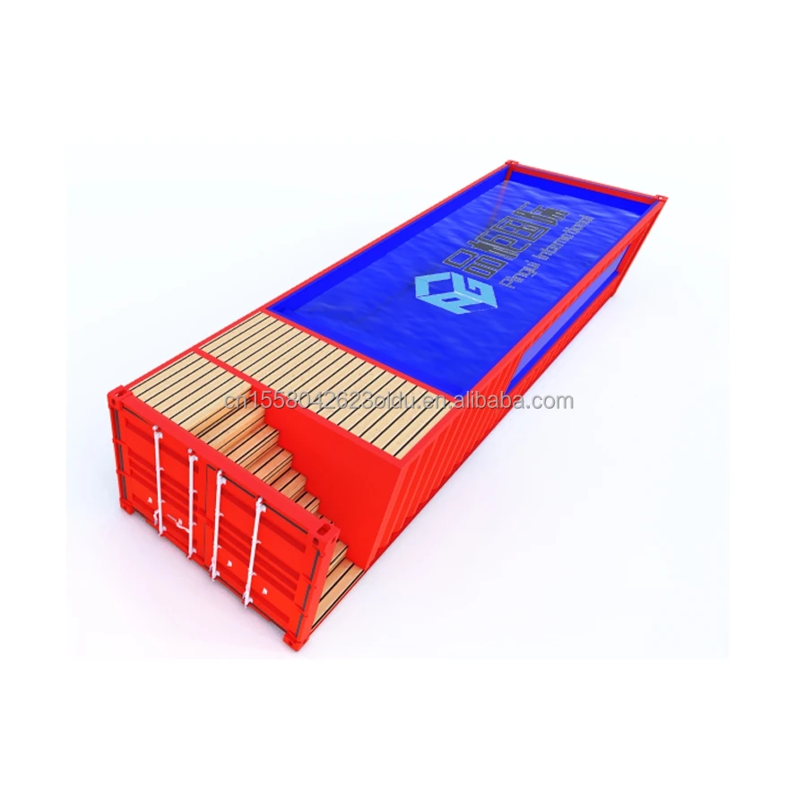 Modern Design Prefabricated Steel Container Swimming Pool for Outdoor Vacations Hotels Parties or Office Use