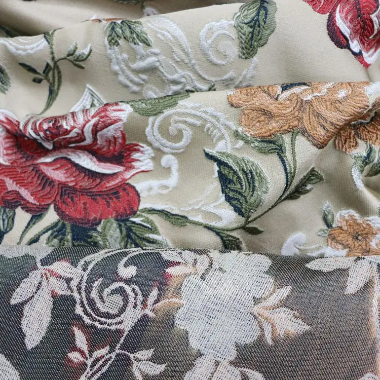 wholesale Jacquard  polyester sofa fabrics fabric for furniture textile