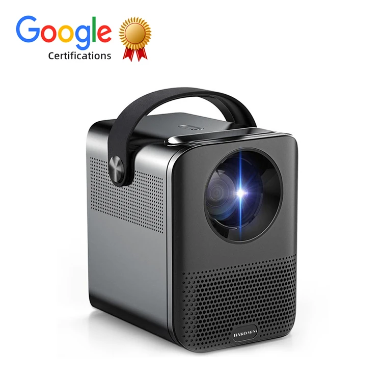 Home Theater Projectors Hakomini PL3 LCD MINI Portable Projector 1080P 4K HD Outdoor Projector with Google Certified Netflix 4K