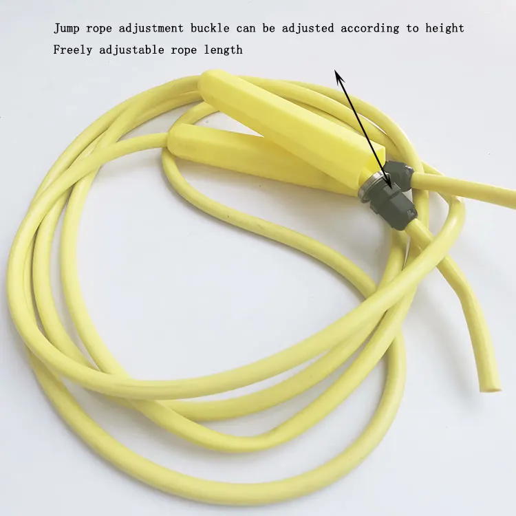 Sports fitness skipping rope hollow with beaded rope section adjustable jump rope without knotting and winding