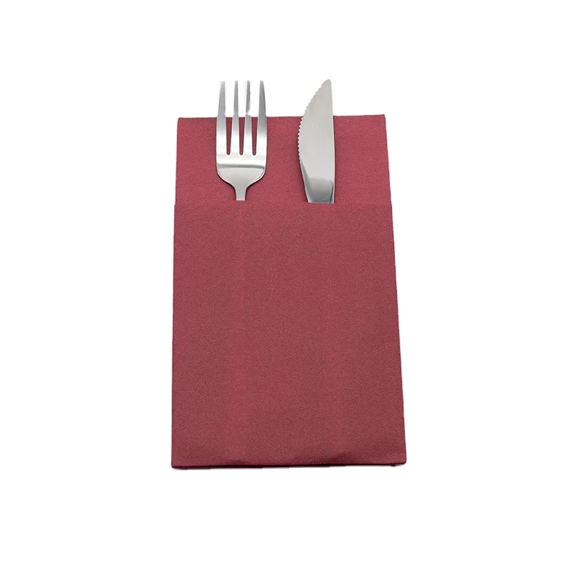 Hot Sale High Quality Airlaid Custom Paper Napkin Dyed Napkin Pocket Colored Paper Napkins & Serviettes Accept Customized Logo