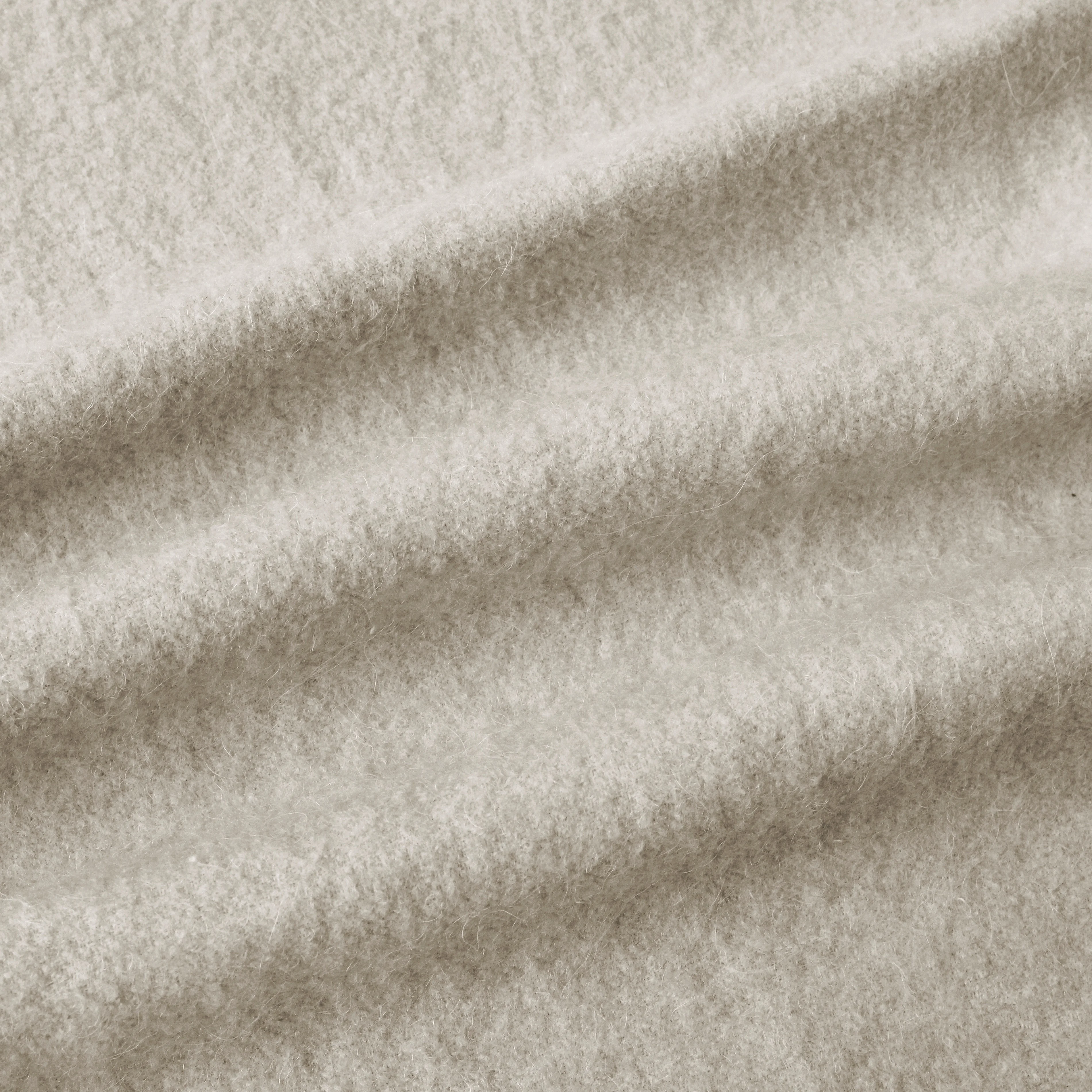 24 New Arrival High Quality Brand Fashion Champagne Woven Double Faced Alpaca Merino Wool Tweed Fabric for Overcoat Suit Dress