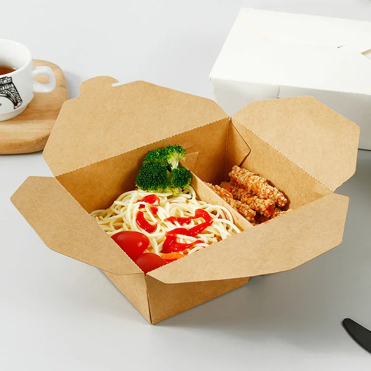 High quality bear paper lunch box cartoon pink paper box take away container paper food box