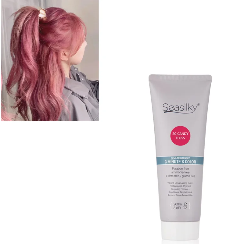 Wholesale Fashion Semi-Permanent Hair Color Cream Professional Hair Dyeing &Nourishing 260ML