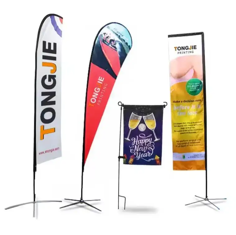 Promotional And Business Sports Games Car Wash Beach Flag Flying Banner With Cheap Factory Price For Advertising