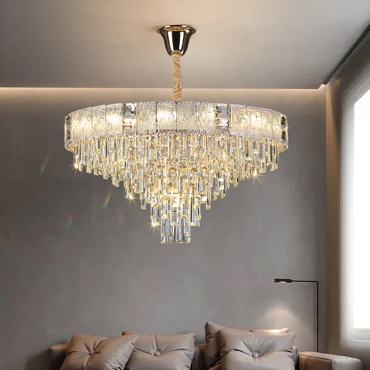 Hot selling popular golden high grade luxury LED chandelier lighting for foyer loft villa hotel lobby lamp