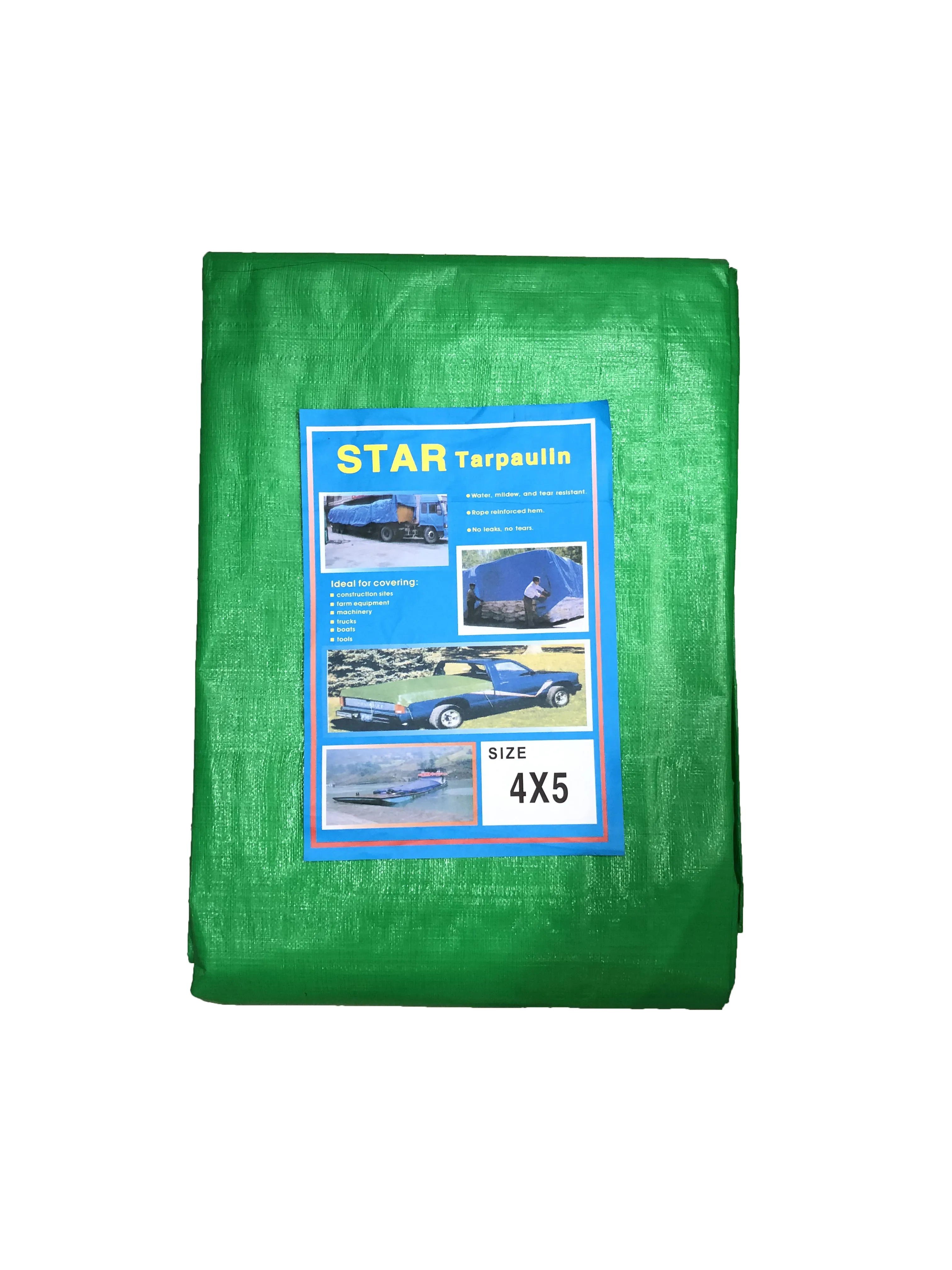 
150GSM Material Good Quality Popular Tarpaulin Widely Used PE Coated Surface Waterproof Outside Cargo Cover Plastic Sheets 
