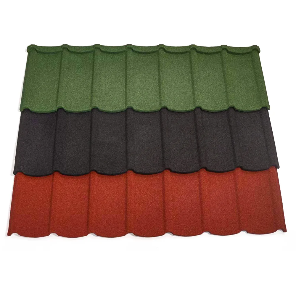Durable In Severe Weather Metal Roofing Sheets High Quality Stone Coated Metal Roof Tiles