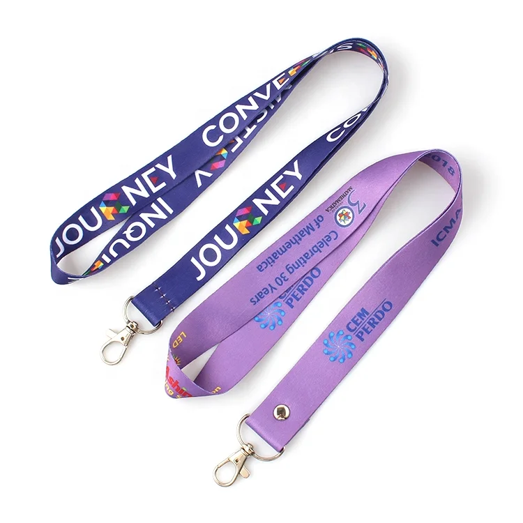 
High quality neck custom polyester woven lanyards 
