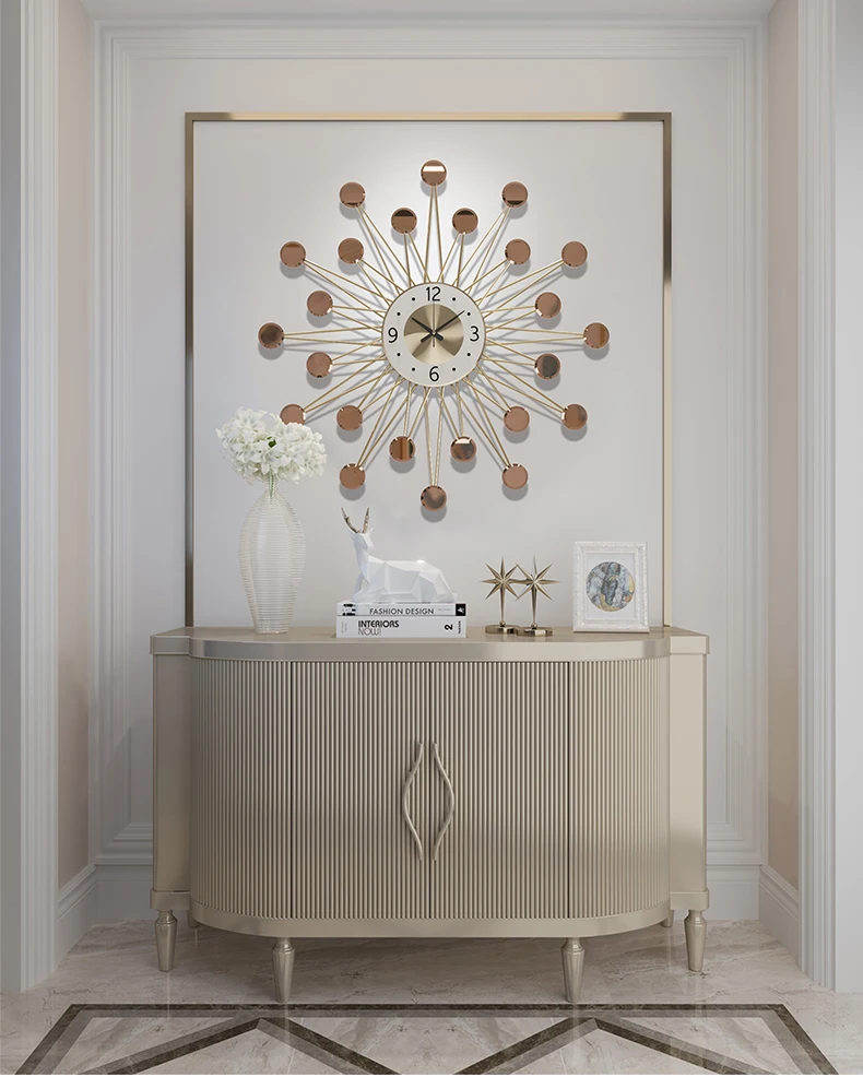 Wall Decor Display Lobby Gold House Wrought Iron Interior Bedroom And Living Room Frame Art Metal Home Wall Decor