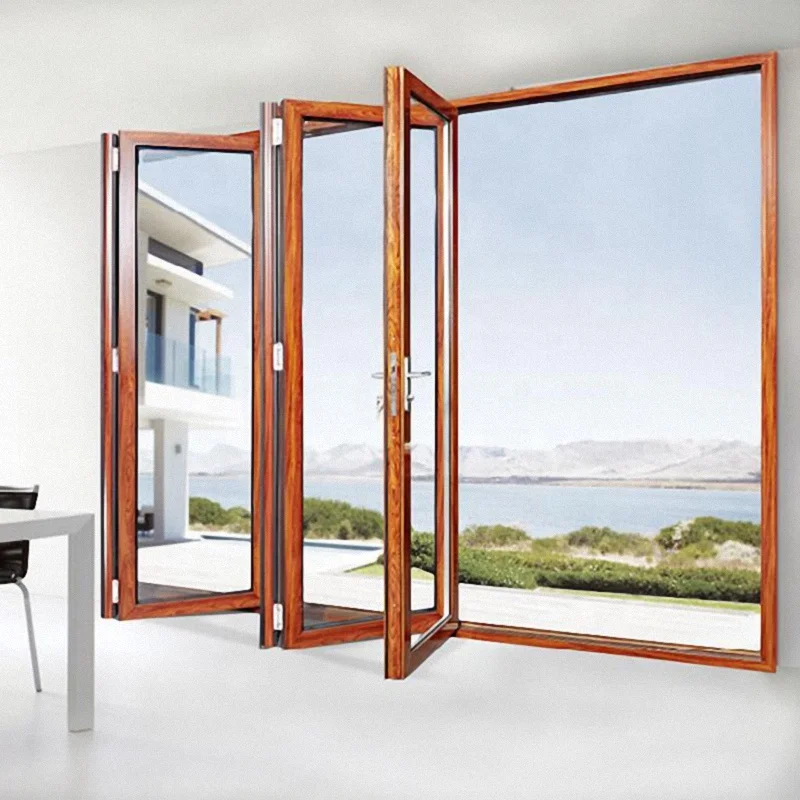 
Good price accordion folding door hot sales aluminium folding door for villa 