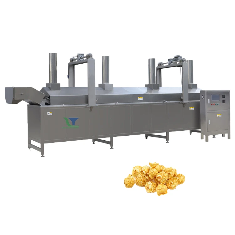 Industrial Automatic Corn Nuts Batch Fryer Machine Automatic Discharge Frying Machine