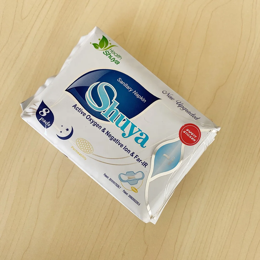 Vietnam Hot Sell SHUYA Brand Bamboo Materials anion (hot for MLM sale) Negative Ion Sanitary Napkin