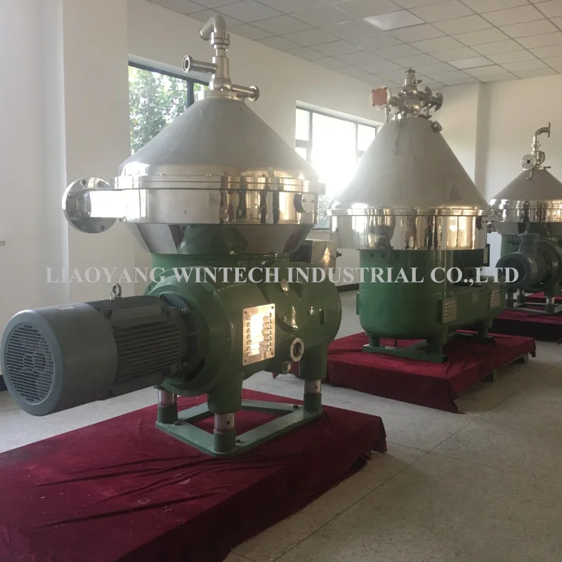 DHNY470 Animal oil processing vertical centrifugal 3 phase disc separator