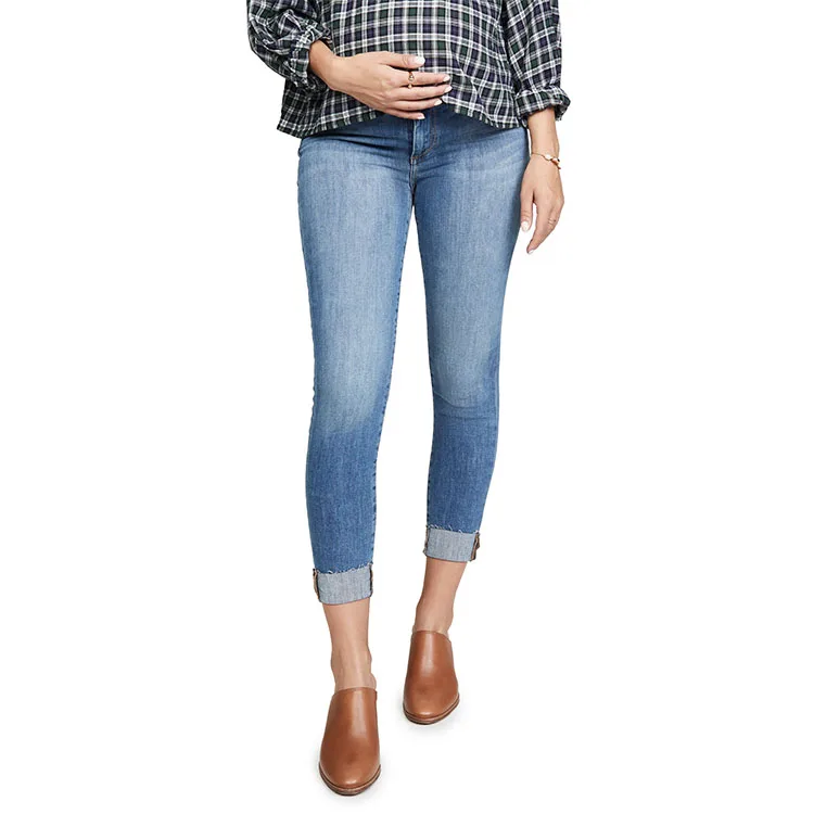 Джинсы для беременных большого размера с боковой панелью