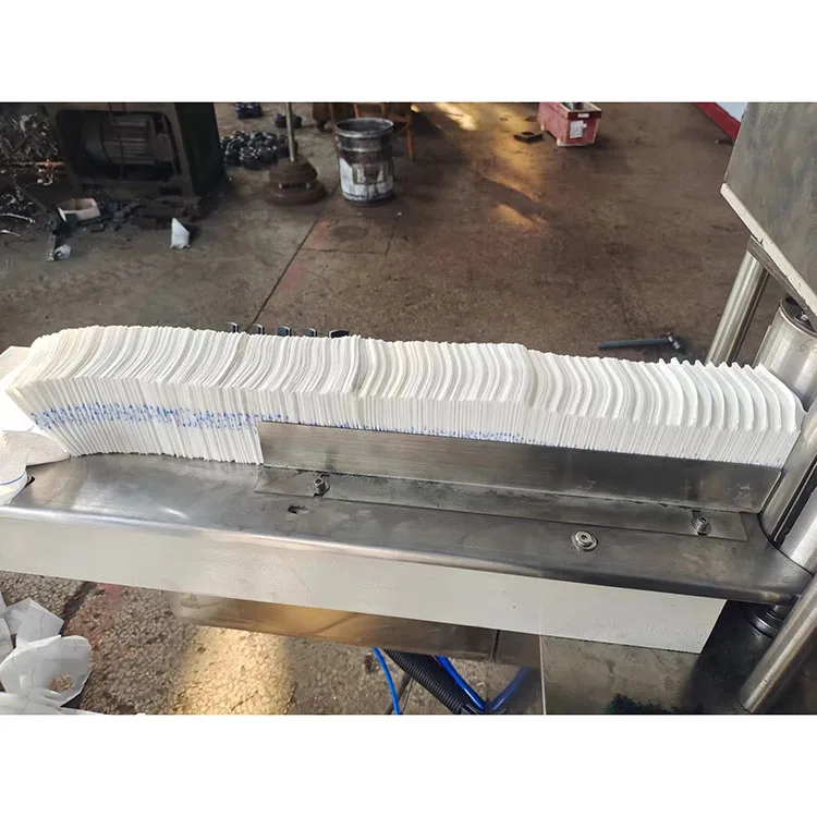 medical gauze swab cutting and folding machine