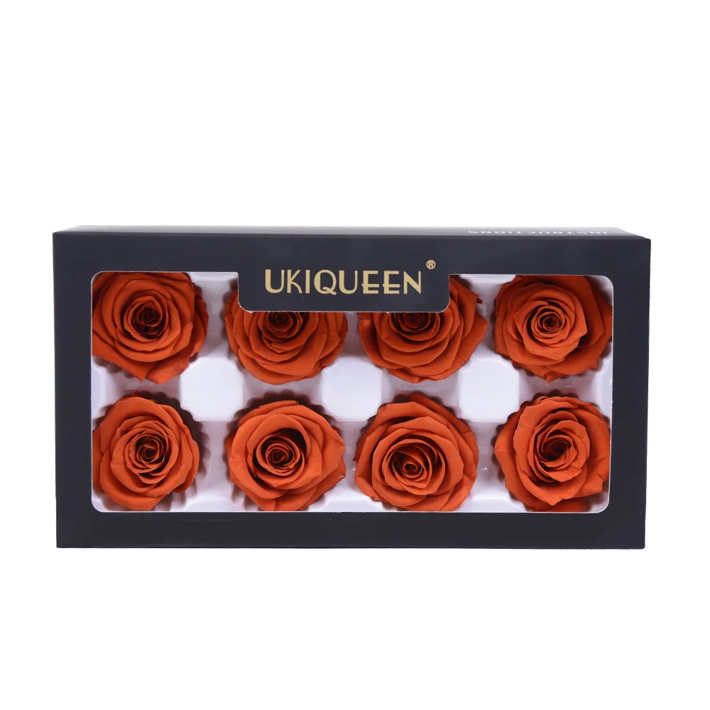 Culinan Wholesale Diy Preserved Flower 4-5Cm Dark Green Eternal Rose Forever Flower Heads For Christmas Teachers Day