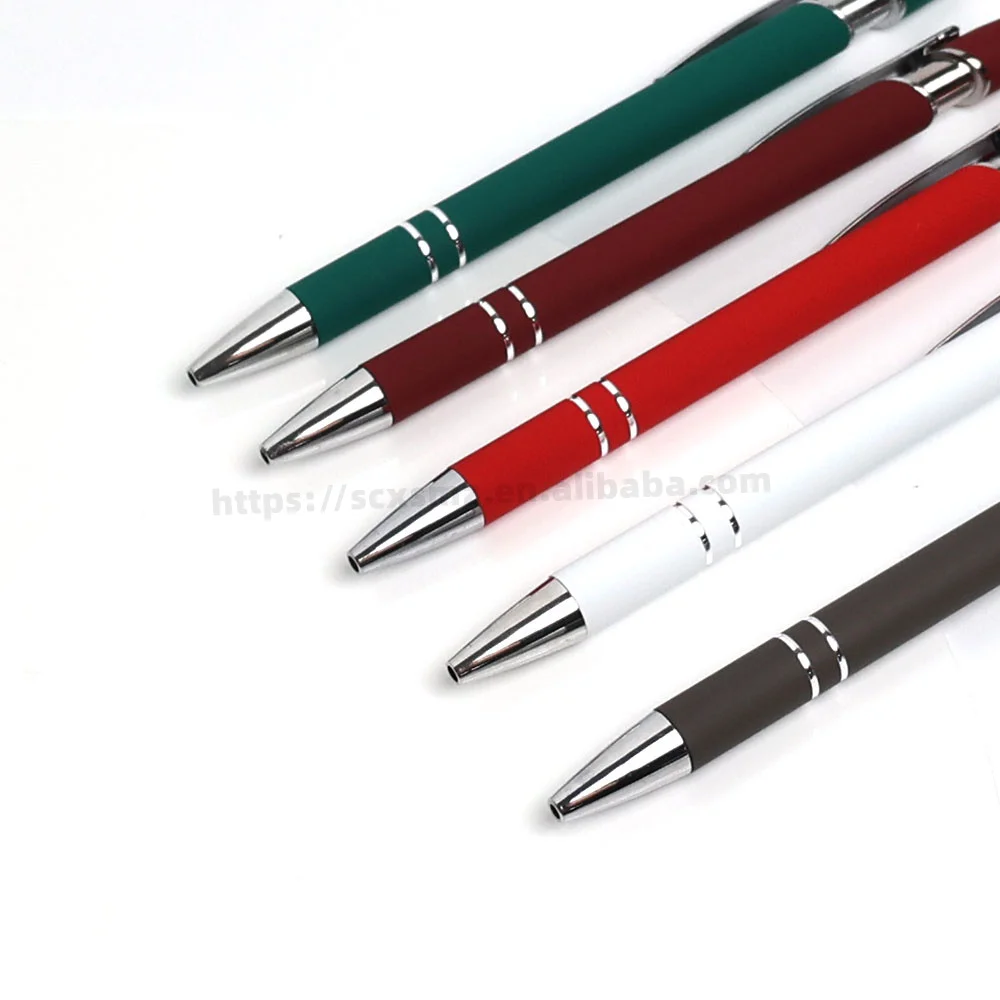 Wholesale Rubber Metal Touch Screen Stylus Pen Promotional Ball Pen With Custom Logo Pen