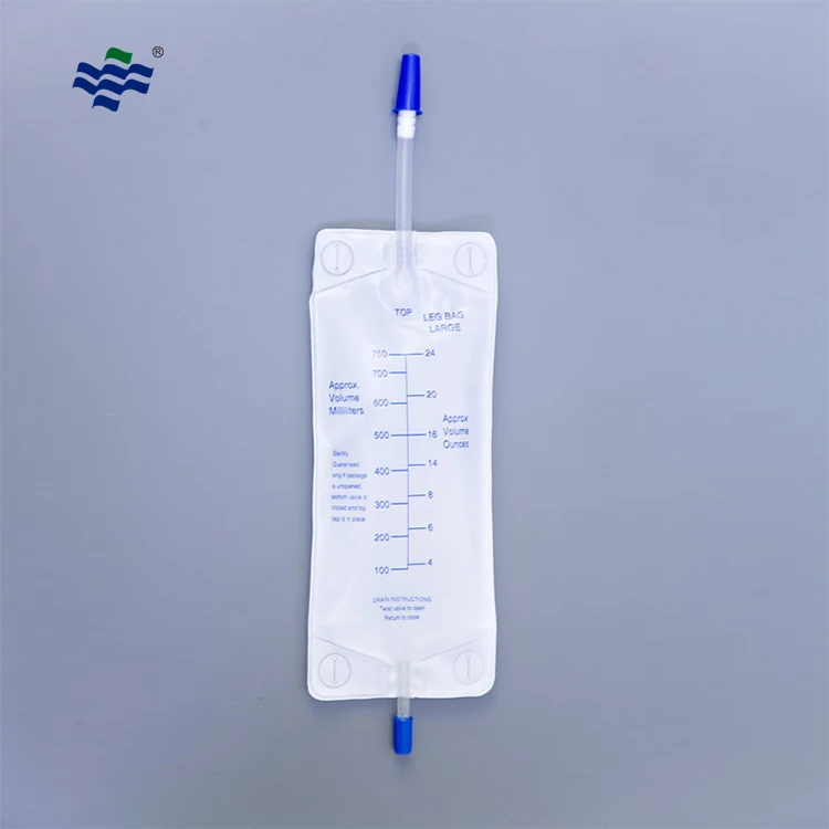 Sterile 500ml urine medical collection leg urine bag 750ml