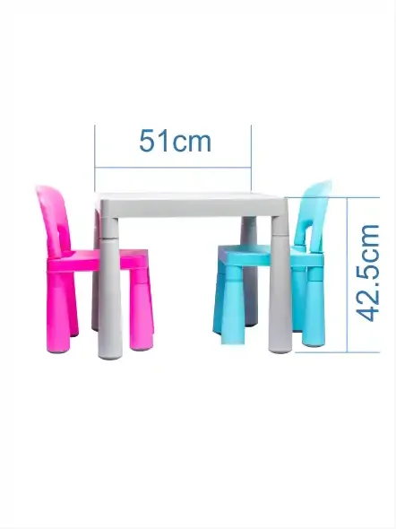 Multi-Purpose Plastic Table And Chair Set For Kids Toddler Play Table And Chair