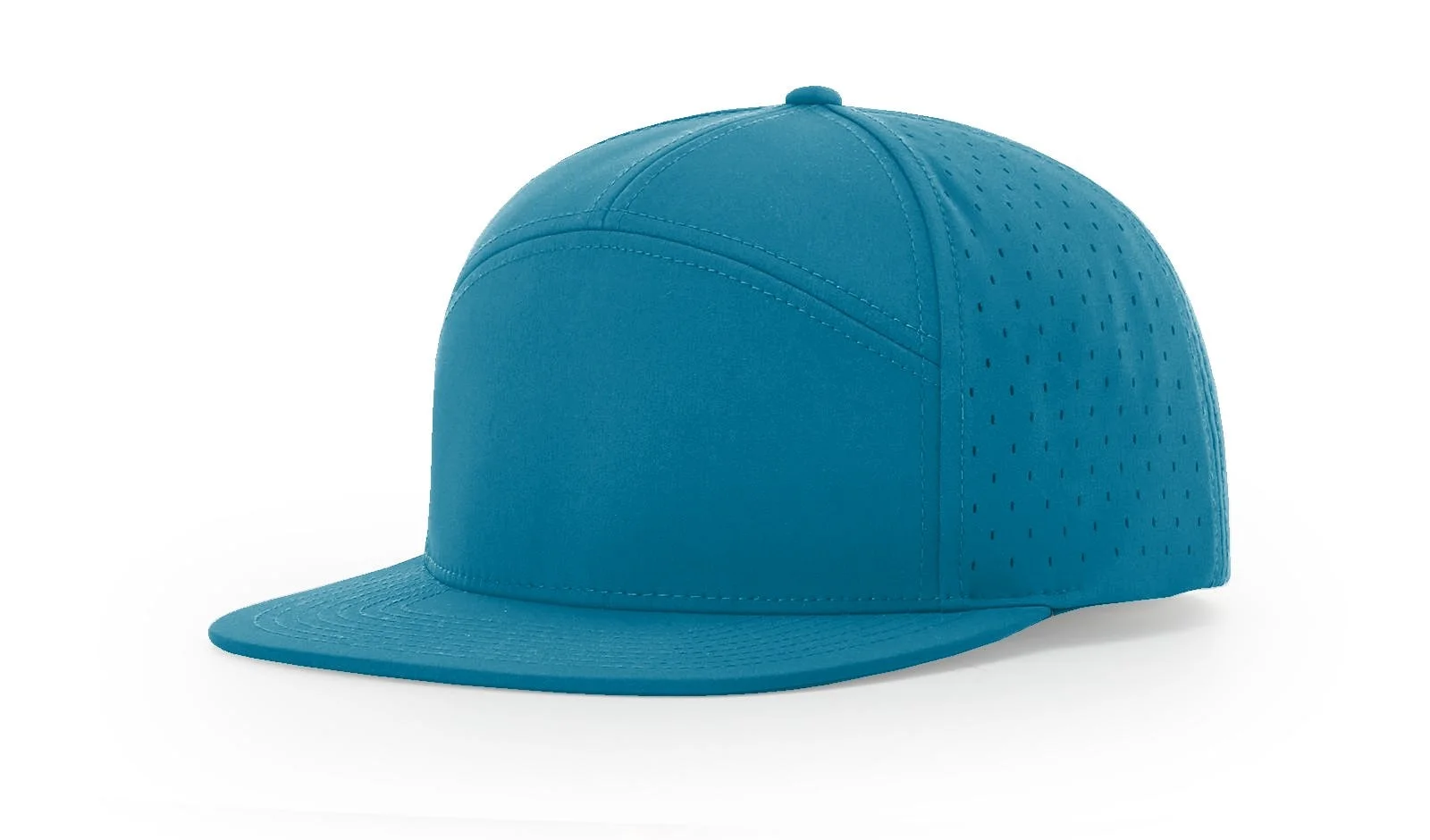 wholesale Price Custom Cotton 7 Panel Snap Back Cap Plain Snapback Cap