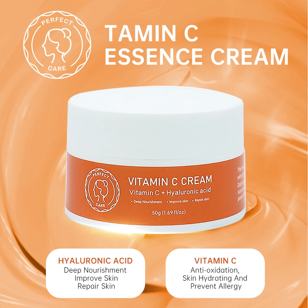 Customizing Vitamin C Face Cream Whitening Moisturizing Brightening Oem Skin Care Face Cream Set
