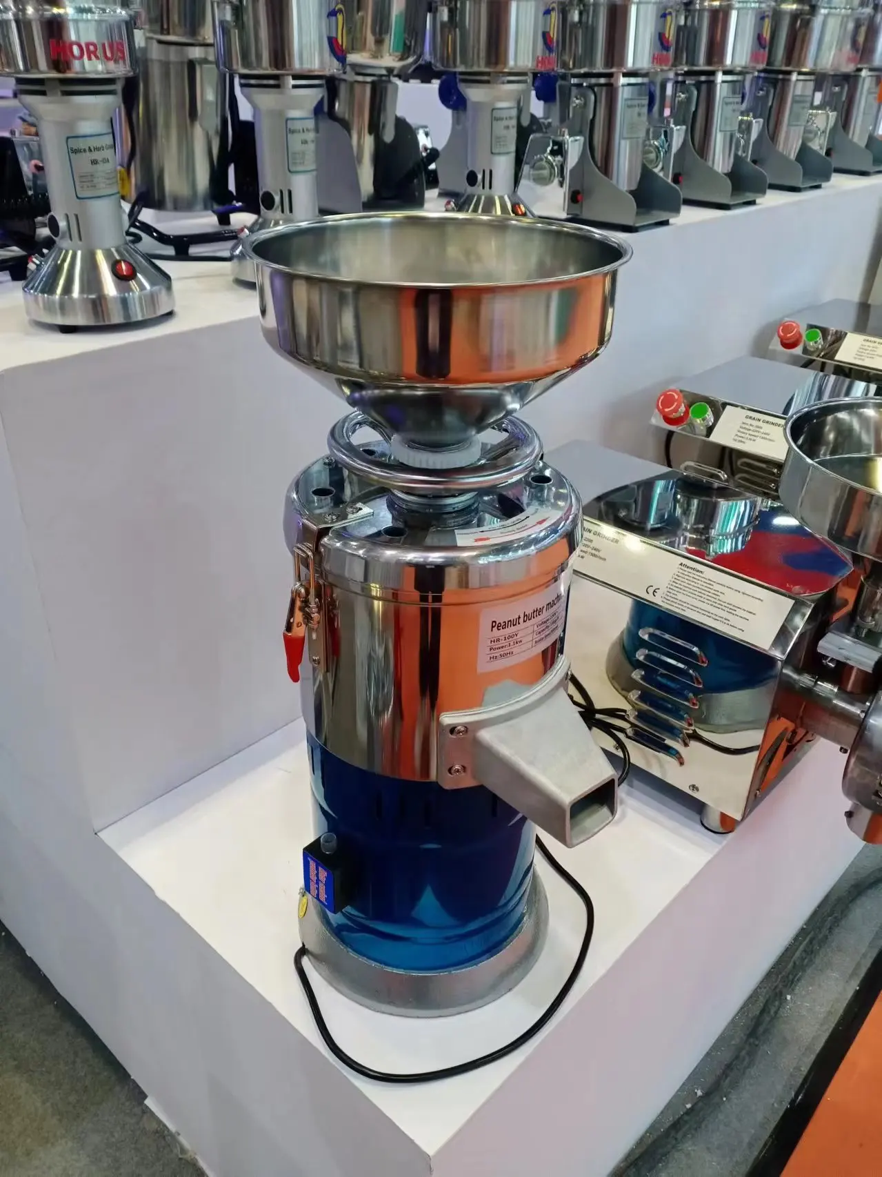 Tahini Machine Tahini Stone Mill Peanut Butter Machine Making Commercial