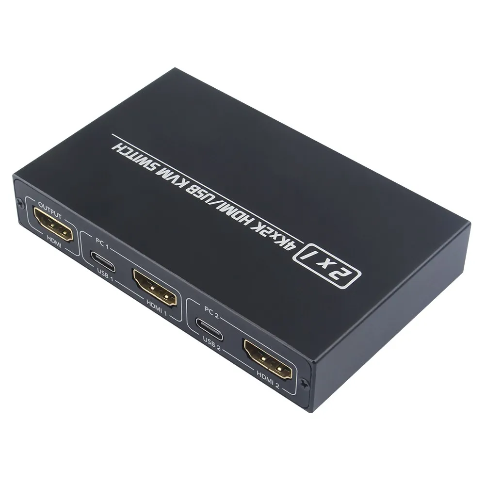 AM-KVM 201CL 2 в 1 взаимный обмен данными между компьютером и периферийными устройствами KVM переключатель Поддержка HD 2K * 4K хосты удельный вес монитор/клавиатура