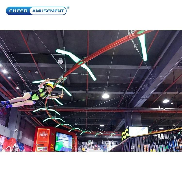 Thrilling and Exciting Adventurous Indoor Amusement Park Game Sky Rider Coaster High- Altitude Training Project Air Coaster