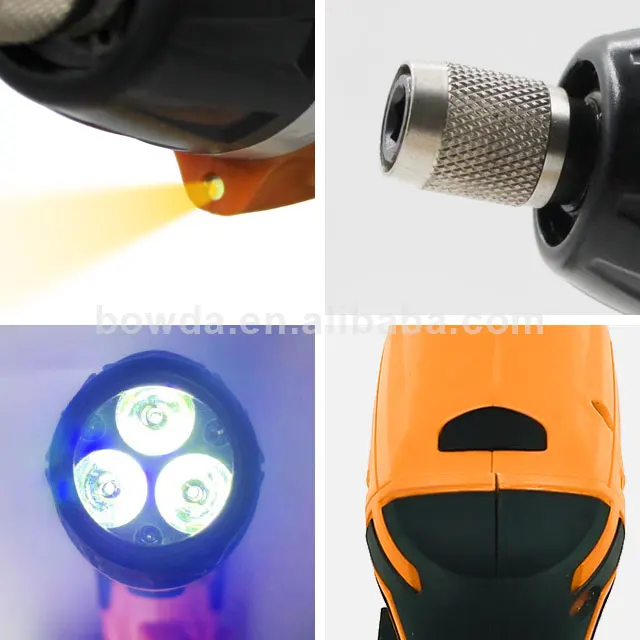 
3.6v DC Motor Torque Rechargeable Li-ion Battery Cordless Screwdriver 