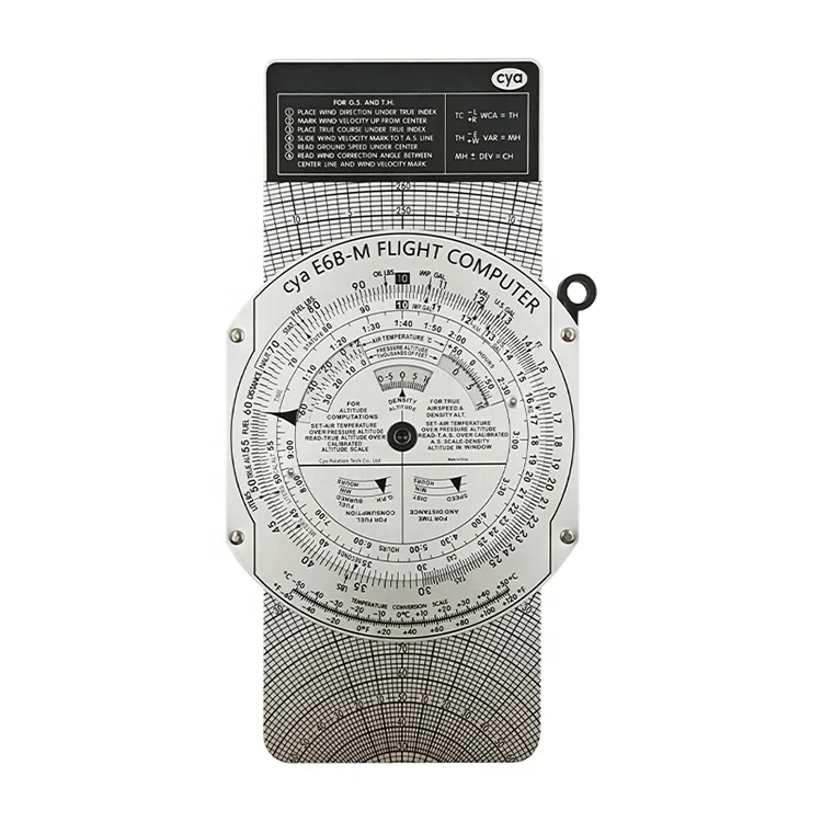 Metal Slide Graphic Heavy Duty Aluminum Pilot Flight Computer for Flying Training Student High Quality Standard  E6B-M