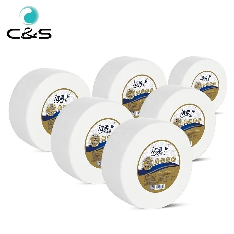 
2Ply Jumbo Tissue Paper 100% Virgin Pulp White Toilet Roll Tissue Paper Roll Tissue 