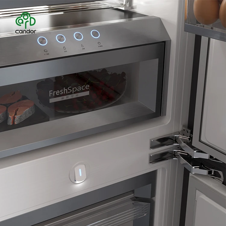 High Capacity Built-in Fridge with Automatic Defrost Function  Large Storage Built-in Refrigerator with No Frost System
