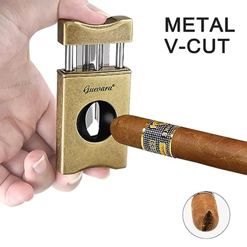 Guevara vintage V-Shaped Stainless Steel Blade for Cigars up to a Large 60+ Ring Gauge