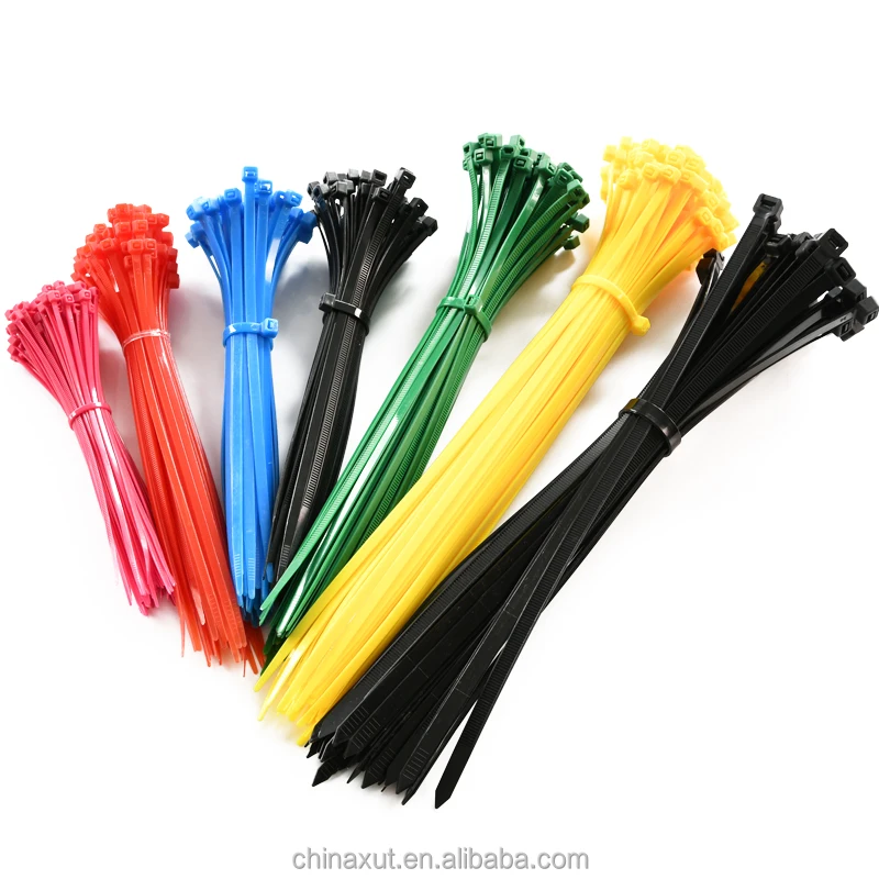 Nylon 66 PA 66 Material Cable Tie Plastic Cable Clamp Strap Wraps 7.6*600 MM Zip Ties