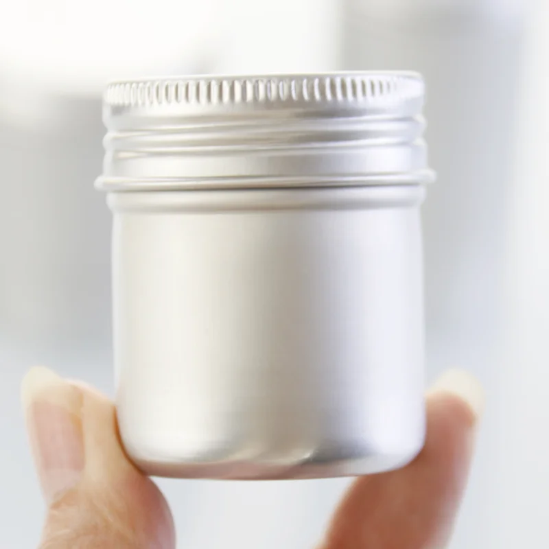 Factory custom 30ml 50ml 60ml 100ml 120ml Aluminum Round Tin Jar Wholesale Custom Color Metal Cosmetic Container Packaging