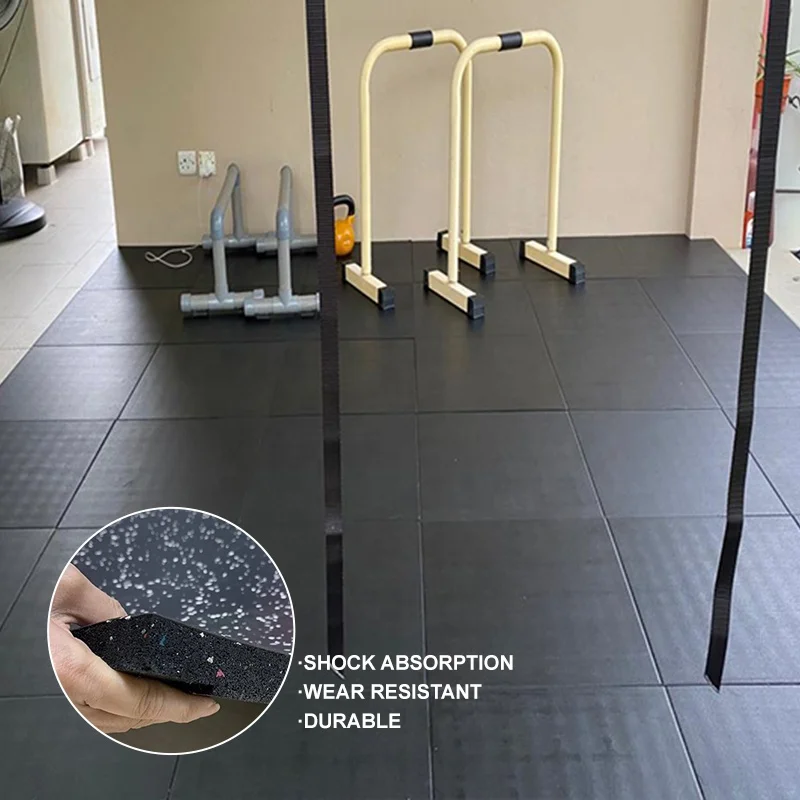 50Mm*50Mm*15Mm  Epdm Gym Rubber Soft Mats For Kids High Quality Durable Waterproof Sport Flooring