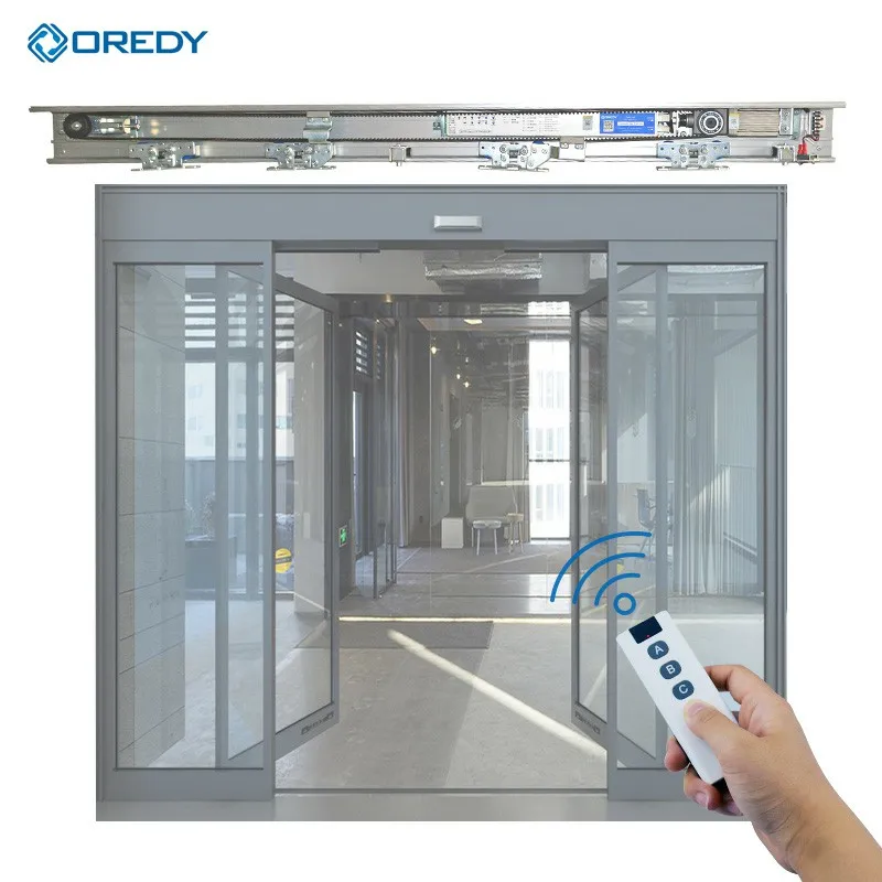 OREDY 150 door automatic sliding system aluminum opener with high sensitive sensor