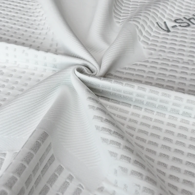 Antimicrobial V-shield After-treatment Rayon Knitted Jacquard Mattress Fabric