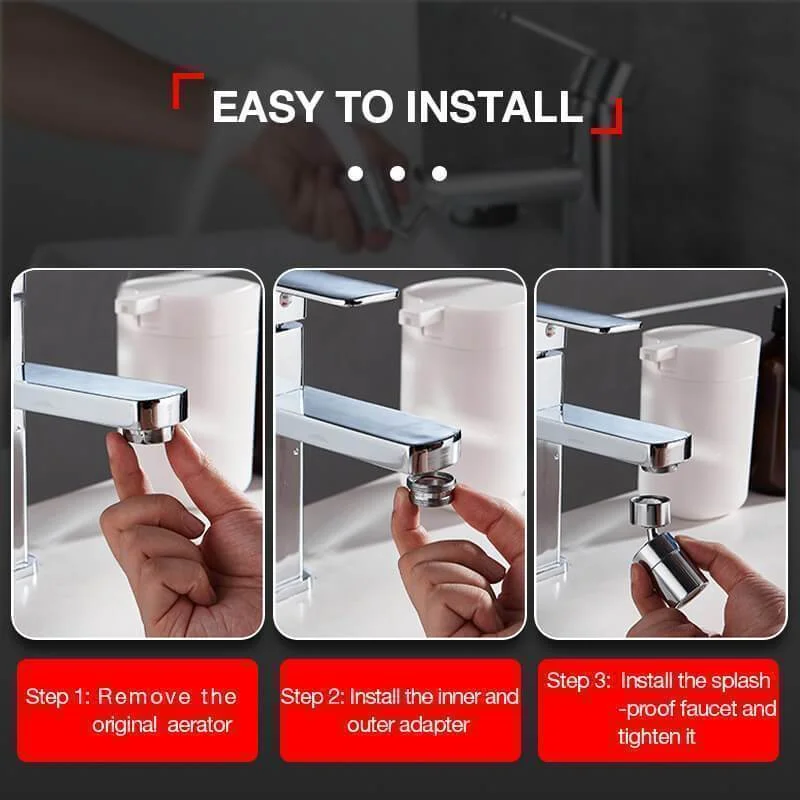 Factory Wholesale Silver Sensitive/Simple Faucet Diffuser for Kitchen/Bathroom