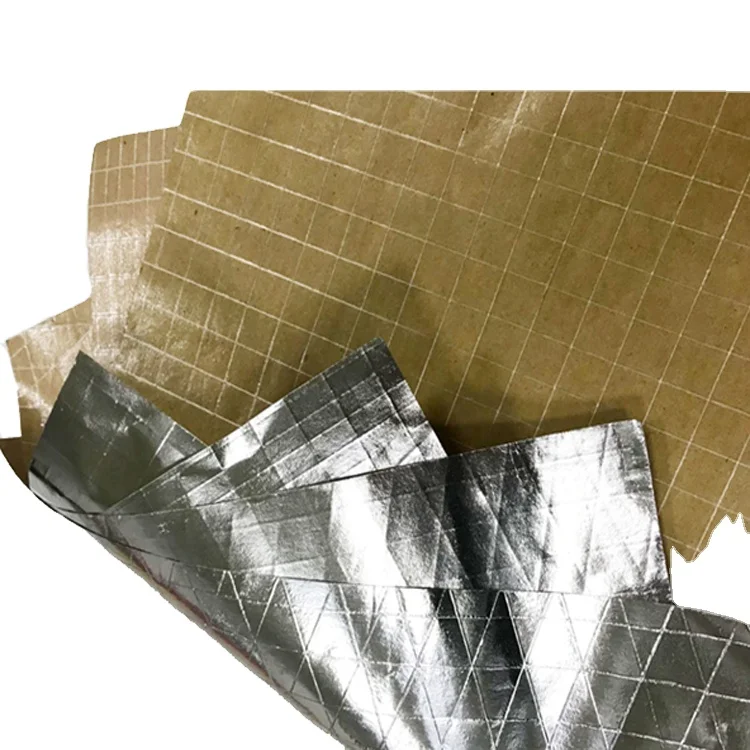Fiberglass scrim kraft paper roofing insulation aluminum foil paper Heat resistance foil insulation building roof insulation