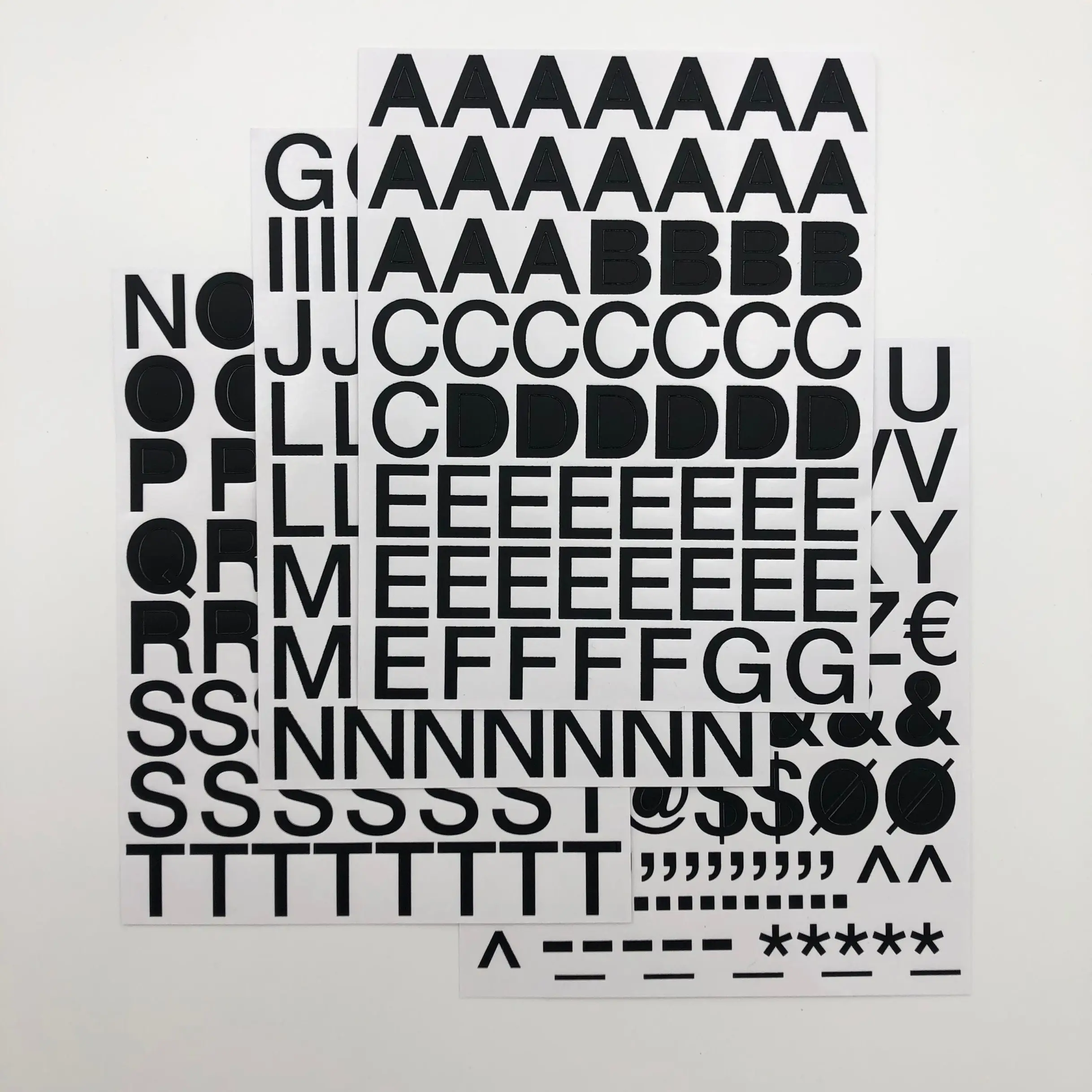 Прозрачная Водонепроницаемая алфавитная этикетка от производителя