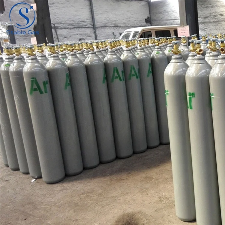 Factory Supply 40 Liter Argon Gas Cylinders 99.999% Cylinder Argon Gas