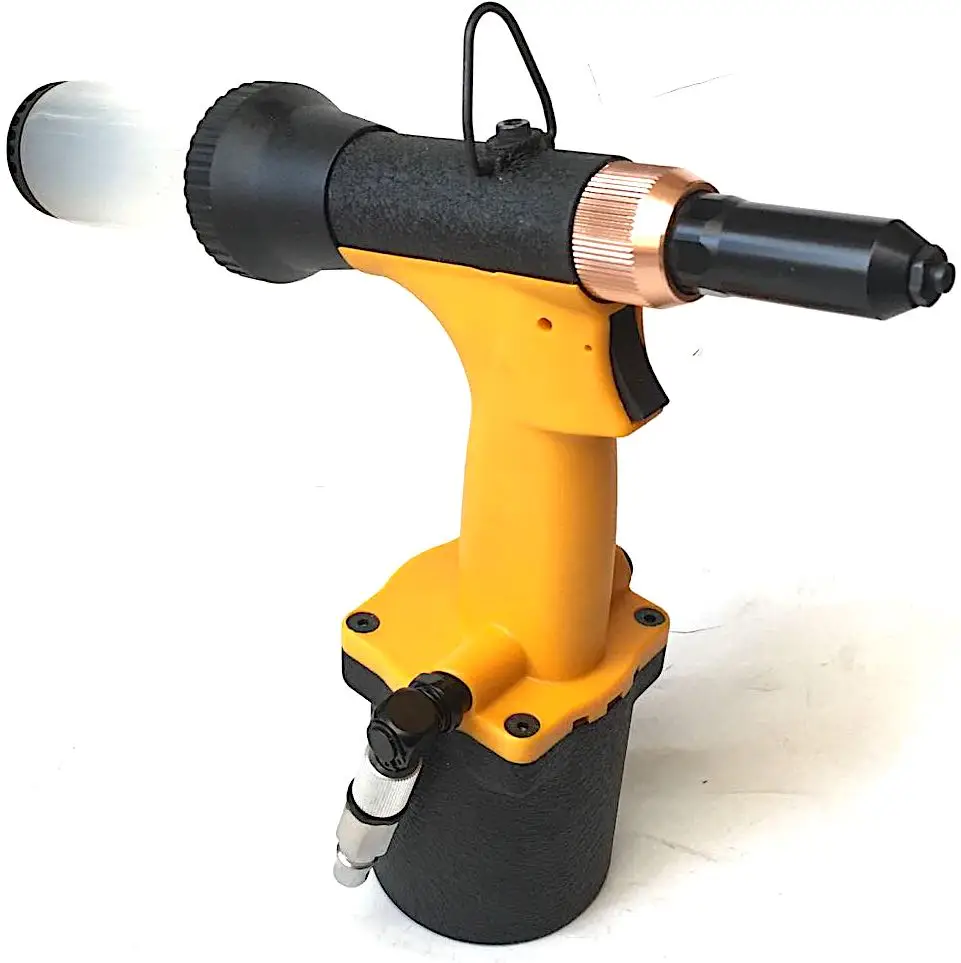 Huge time saver ! Heavy Duty Self-feeding pneumatic rivet hun for assembly team and professional mechanics