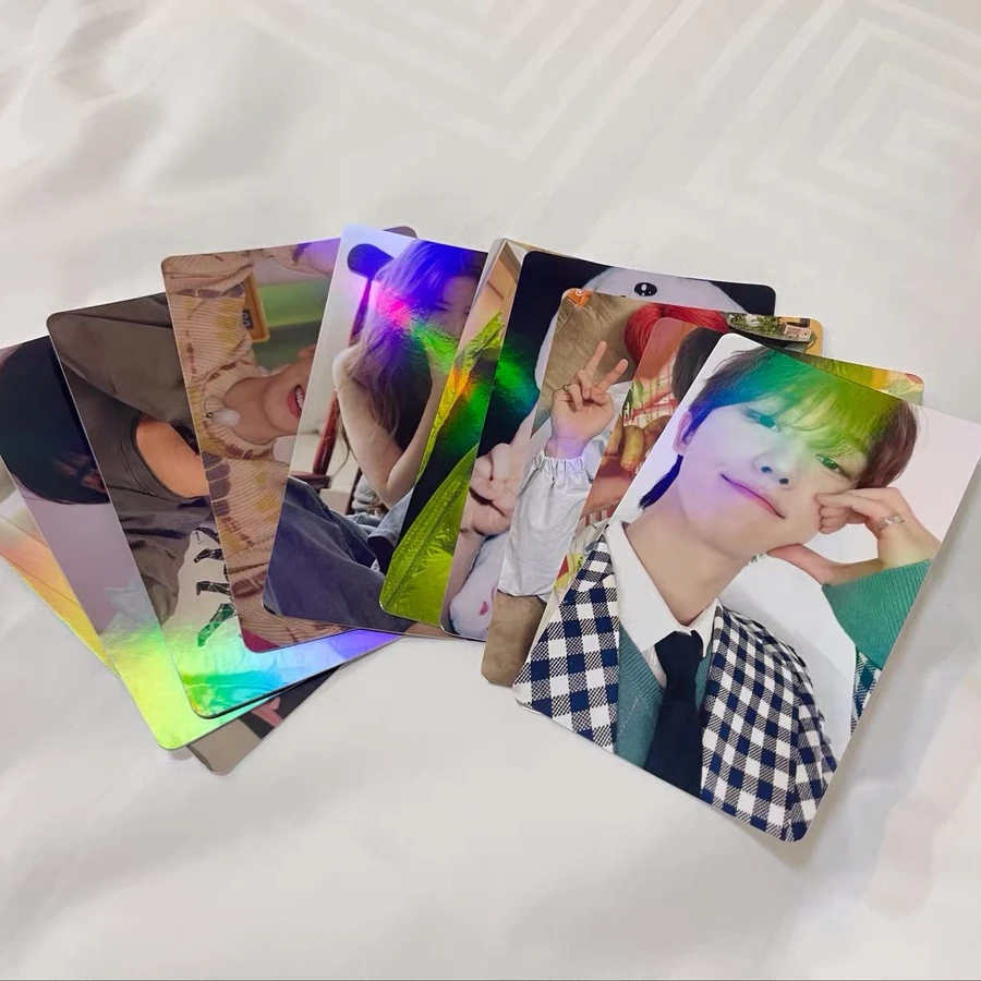 Custom holographic printing Kpop photocards for popular idol collection laser lomo card