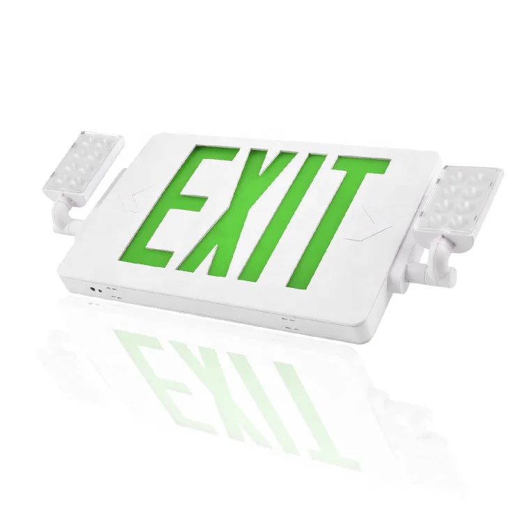 FEITUO-CHINA TOP 1 UL EXIT SIGN Supplier Since 1967-UL Listed 5 years warranty Universal 6 Inch Green LED EXIT SIGN JLEED2GWEM