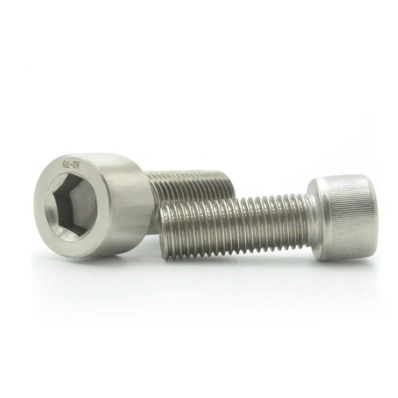DIN912 hexagon socket head bolts cylindrical head hexagon screws stainless steel 304 316 cup head hexagon socket bolts m3-m8